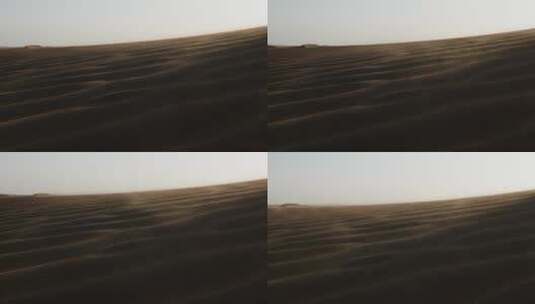 沙漠大风流沙特写高清在线视频素材下载