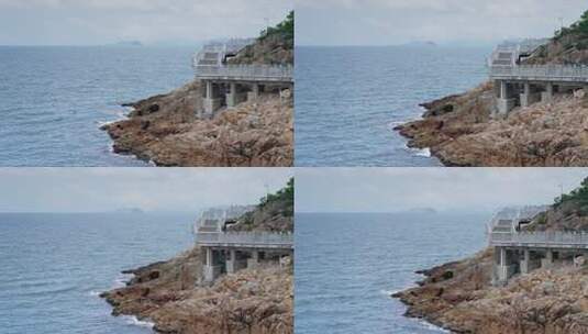 【正版素材】盐田海滨栈道高清在线视频素材下载