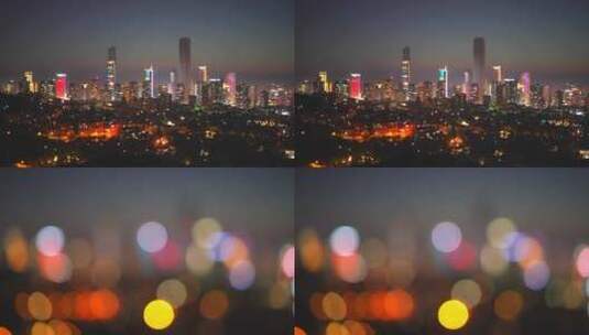唯美城市 城市光斑高清在线视频素材下载
