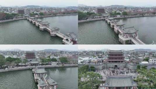 中国广东省潮州市广济桥高清在线视频素材下载