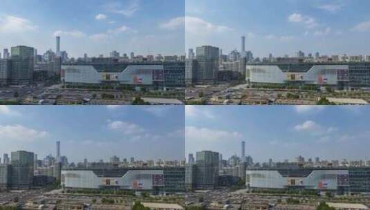 北京城市中心延时摄影高清在线视频素材下载