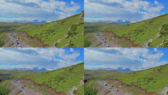 新疆是个好地方独库公路高清在线视频素材下载