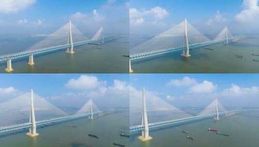 沪苏通大桥高清在线视频素材下载