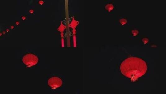 新年景色红灯笼高清在线视频素材下载
