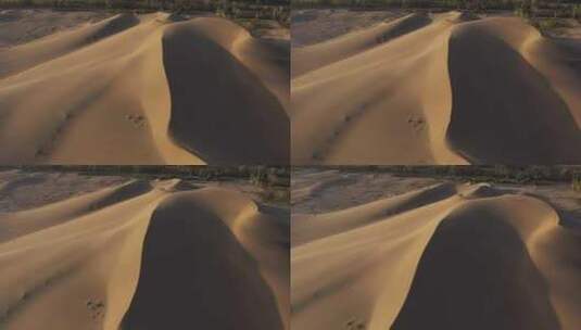 敦煌沙漠航拍高清在线视频素材下载