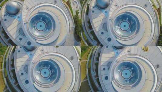 上海天文馆（临港新区）4K航拍高清在线视频素材下载