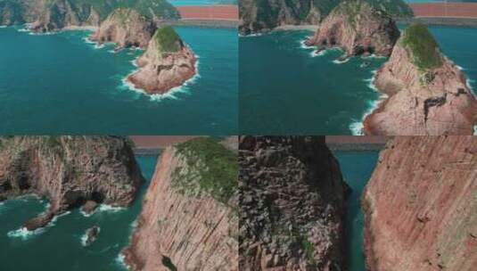 香港破边洲航拍高清在线视频素材下载