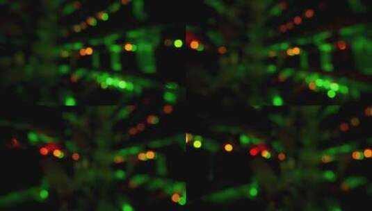 4K-虚焦红绿色霓虹背景高清在线视频素材下载