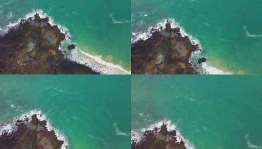 福建平潭岛礁石海浪空镜高清在线视频素材下载