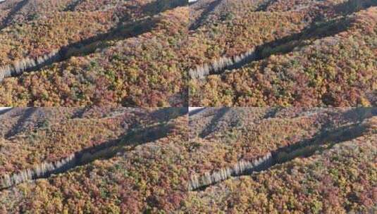 辽宁千山秋景航拍高清在线视频素材下载