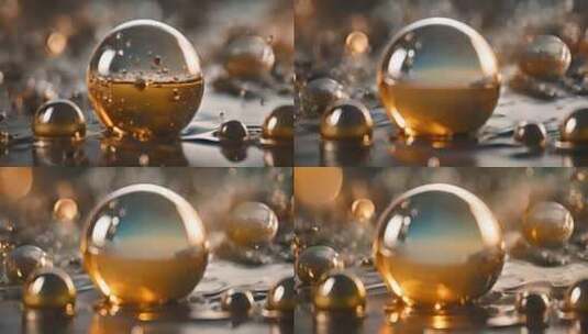 透明液泡-稀基2高清在线视频素材下载