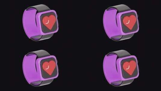 3D动画健身手表|阿尔法频道高清在线视频素材下载