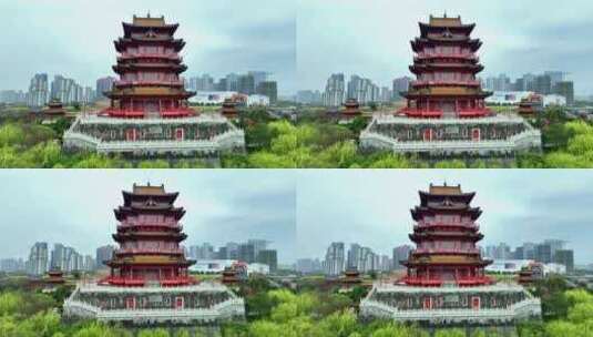 宜春城市地标航拍素材高清在线视频素材下载