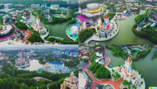 郑州方特欢乐世界梦幻王国高清在线视频素材下载