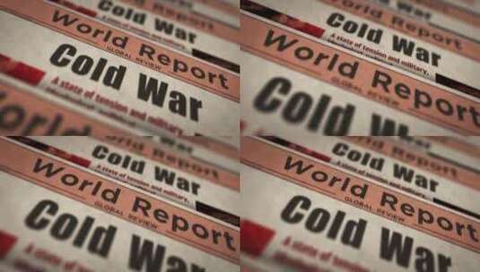 冷战军备竞赛报纸印刷机高清在线视频素材下载