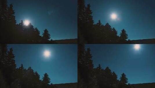 月亮和星星高清在线视频素材下载