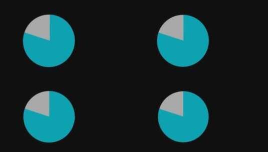 图表、饼图、Precentage、圆圈高清在线视频素材下载
