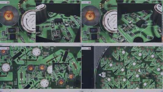 屏幕上显示的3D电路板设计高清在线视频素材下载