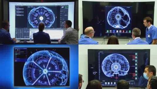 医学神经科学医院实验室会议谈论病人的治疗高清在线视频素材下载