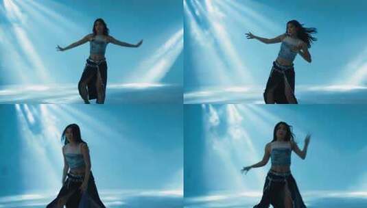 女性舞台舞蹈表演素材高清在线视频素材下载