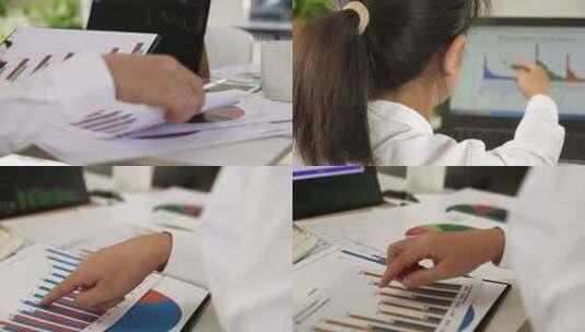 进行财务管理的统计人员高清在线视频素材下载