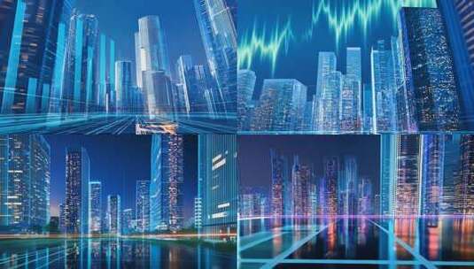 信息数据科技城市更新 智能数字化赋能城市高清在线视频素材下载