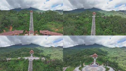 海南五指山三月三广场高清在线视频素材下载