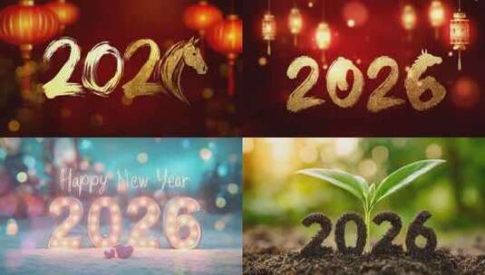 2026新年片头片尾高清在线视频素材下载