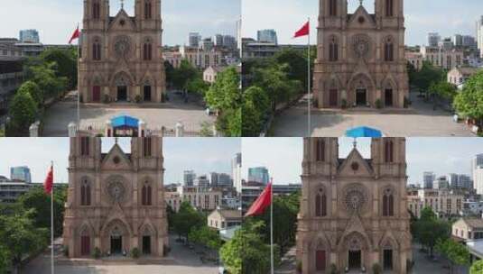 广州越秀圣心大教堂-3高清在线视频素材下载
