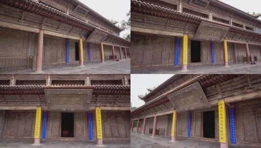 古色古香的寺院建筑高清在线视频素材下载