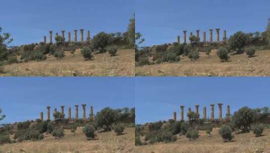 赫拉克勒斯神庙放大高清在线视频素材下载