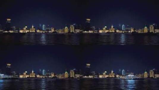 上海陆家嘴·隔江相望·外滩夜景·延时摄影高清在线视频素材下载