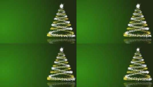  旋转圣诞树动画 高清在线视频素材下载