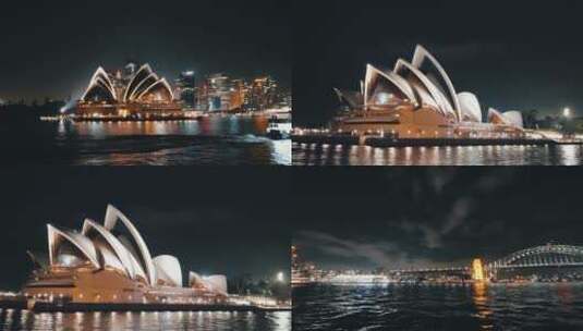 澳大利亚 歌剧院 澳洲 澳洲风景  澳洲大桥高清在线视频素材下载