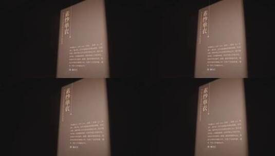 湖南省博物馆标志牌 素纱单衣高清在线视频素材下载