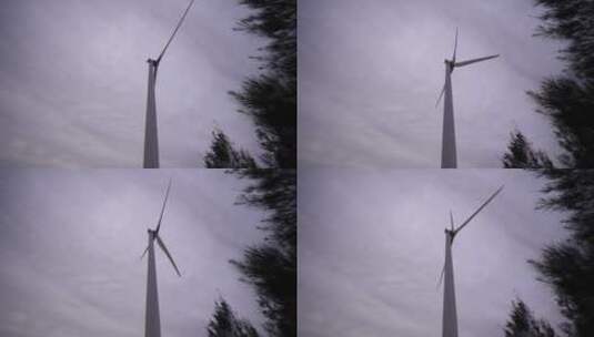 长尾岛风力发电高清在线视频素材下载