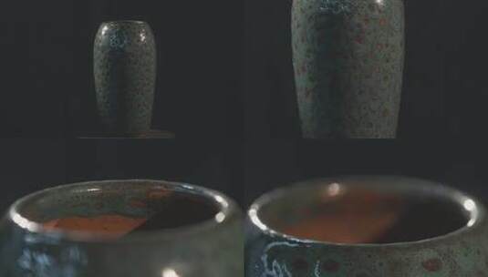 h彭州博物馆陶器展陈高清在线视频素材下载