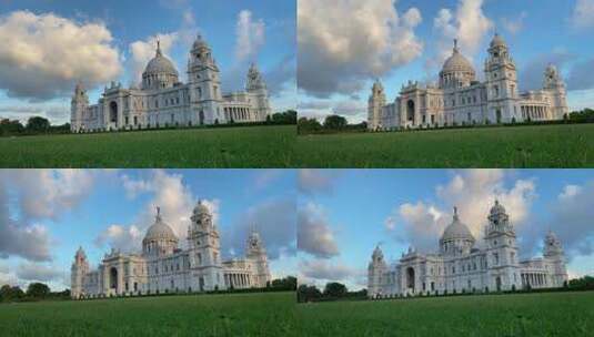 维多利亚纪念馆是印度西孟加拉邦加尔各答的一座大型大理石建筑高清在线视频素材下载