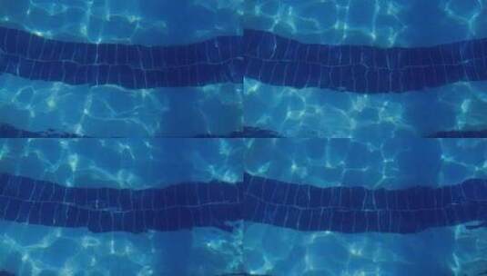 泳池蓝色透明的水高清在线视频素材下载