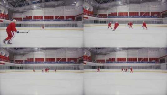 曲棍球 冬奥运动项目 冰球高清在线视频素材下载