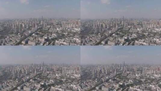 航拍南京新街口市中心现代化高楼高清在线视频素材下载