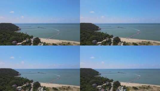 广西 北海 紫霞湾海滩 海滩 潮高清在线视频素材下载