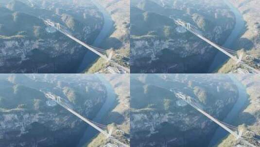 贵州省·安顺市·关岭·县·北盘江大桥高清在线视频素材下载