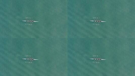 划船 比赛的航拍视频高清在线视频素材下载