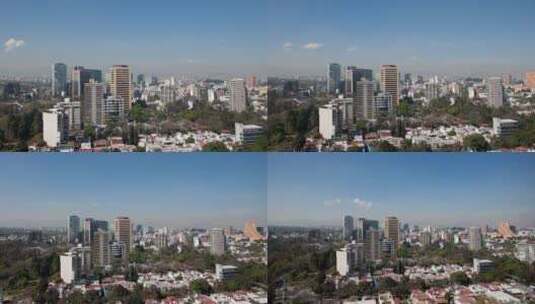 城市天际线景观延时高清在线视频素材下载