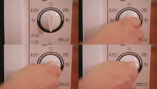 微波炉电烤箱厨房电器高清在线视频素材下载