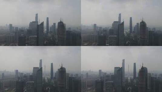 广州灰霾天气高清在线视频素材下载