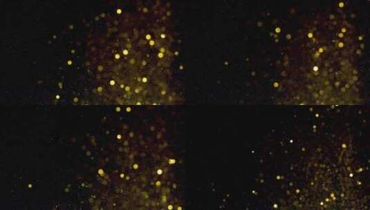 金色多边形光斑粒子缓慢漂浮高清在线视频素材下载
