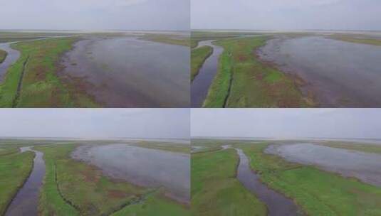 航拍江西鄱阳湖高清在线视频素材下载