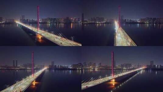 钱塘江桥梁延时摄影高清在线视频素材下载